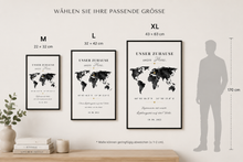 Personalisierte Heimatkoordinate im Rahmen